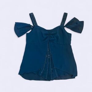 Elegant Blue Women's Top